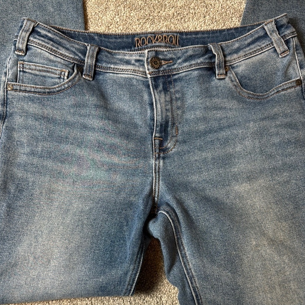 Rock and Roll Denim boot cut mid rise Jeans - Picture 7 of 15